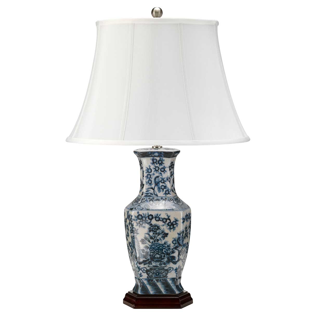 Elstead Blue Hex Table Lamp in Blue