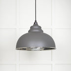 Novena Oakley Park Hammered Nickel Pendant