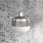Feiss Cadence Mini Pendant Light in Brushed Steel