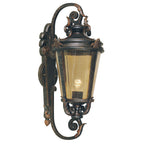 Elstead Baltimore Large Outdoor Wall Lantern in Weathered Bronze