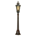 Elstead Baltimore Medium Outdoor Pillar Lantern in Weathered Bronze
