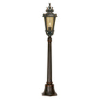 Elstead Baltimore Medium Outdoor Pillar Lantern in Weathered Bronze