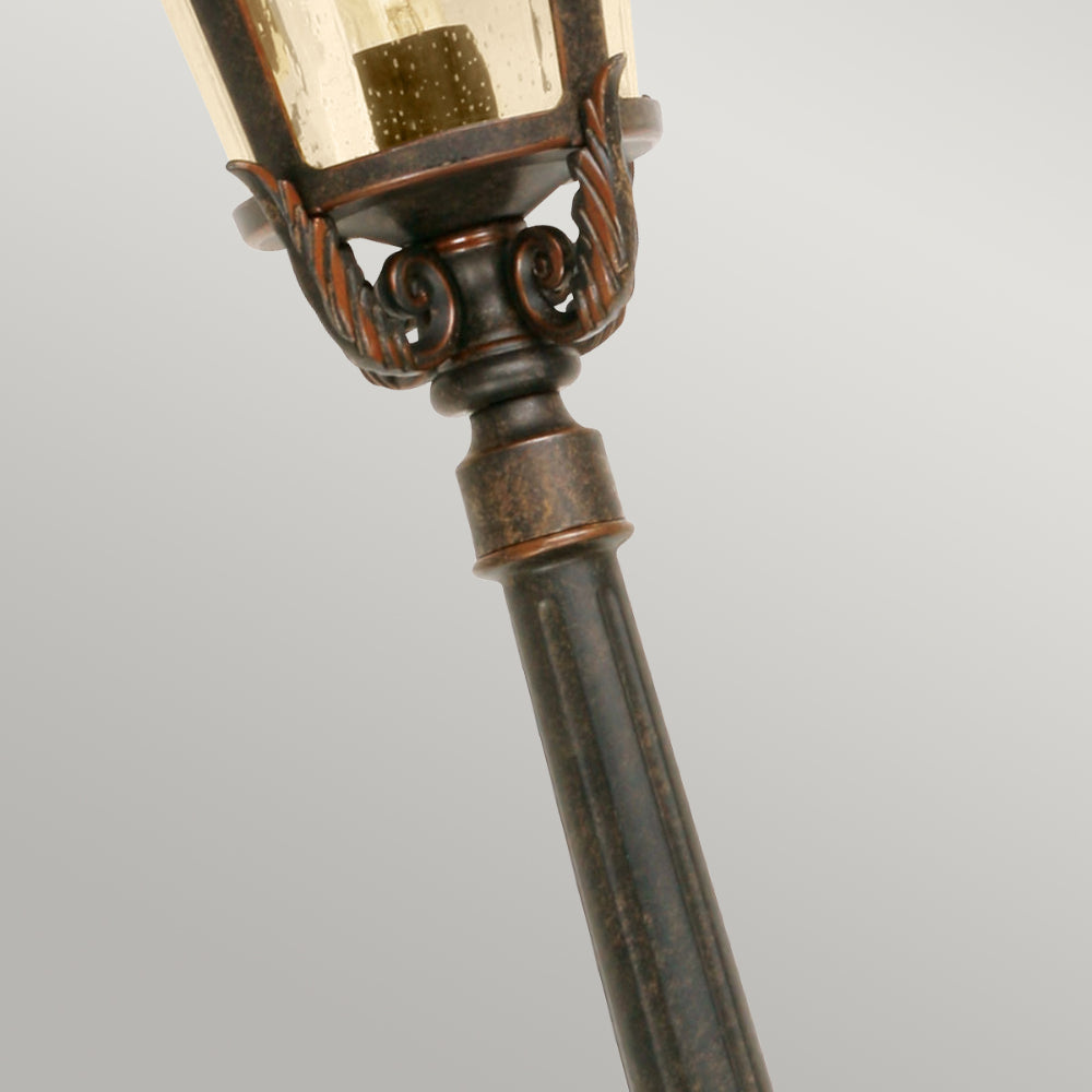 Elstead Baltimore Large Outdoor Lamp Post in Weathered Bronze