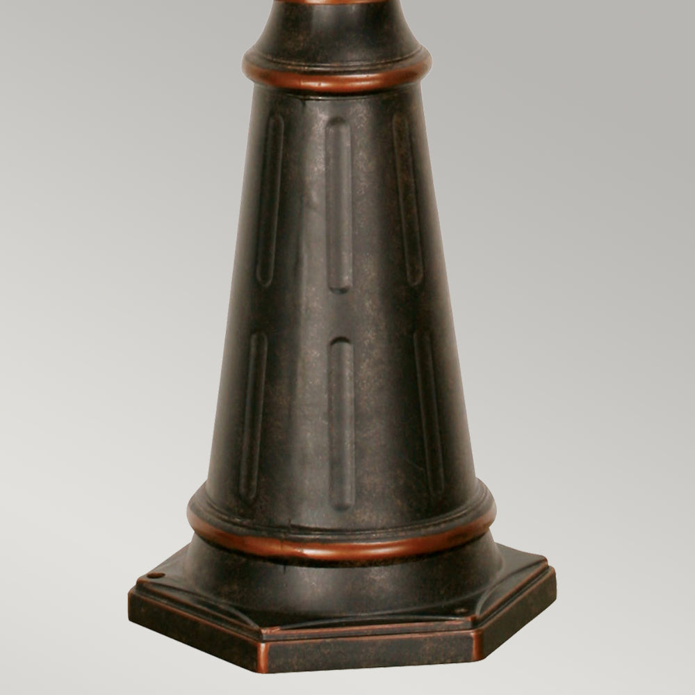 Elstead Baltimore Large Outdoor Lamp Post in Weathered Bronze