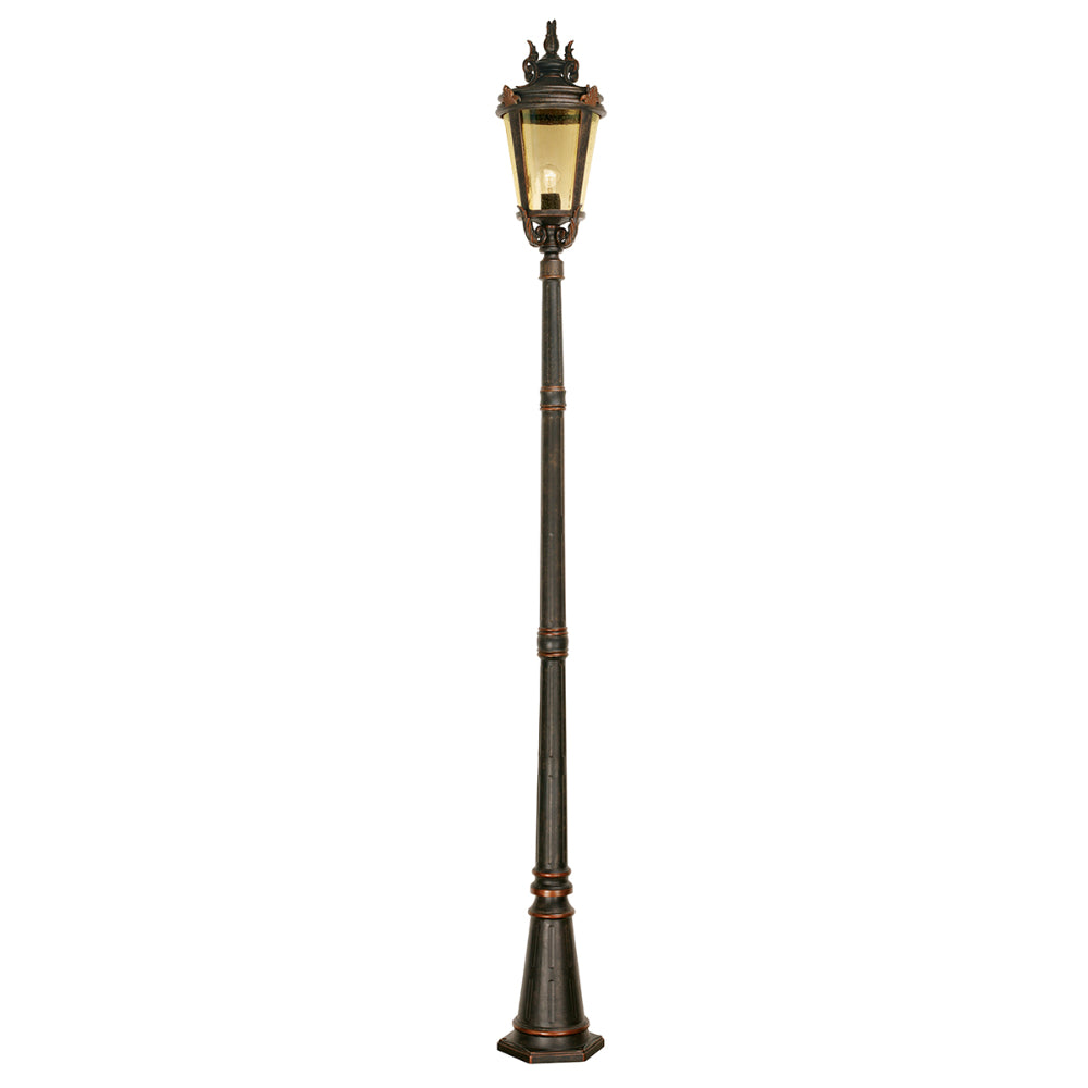 Elstead Baltimore Large Outdoor Lamp Post in Weathered Bronze