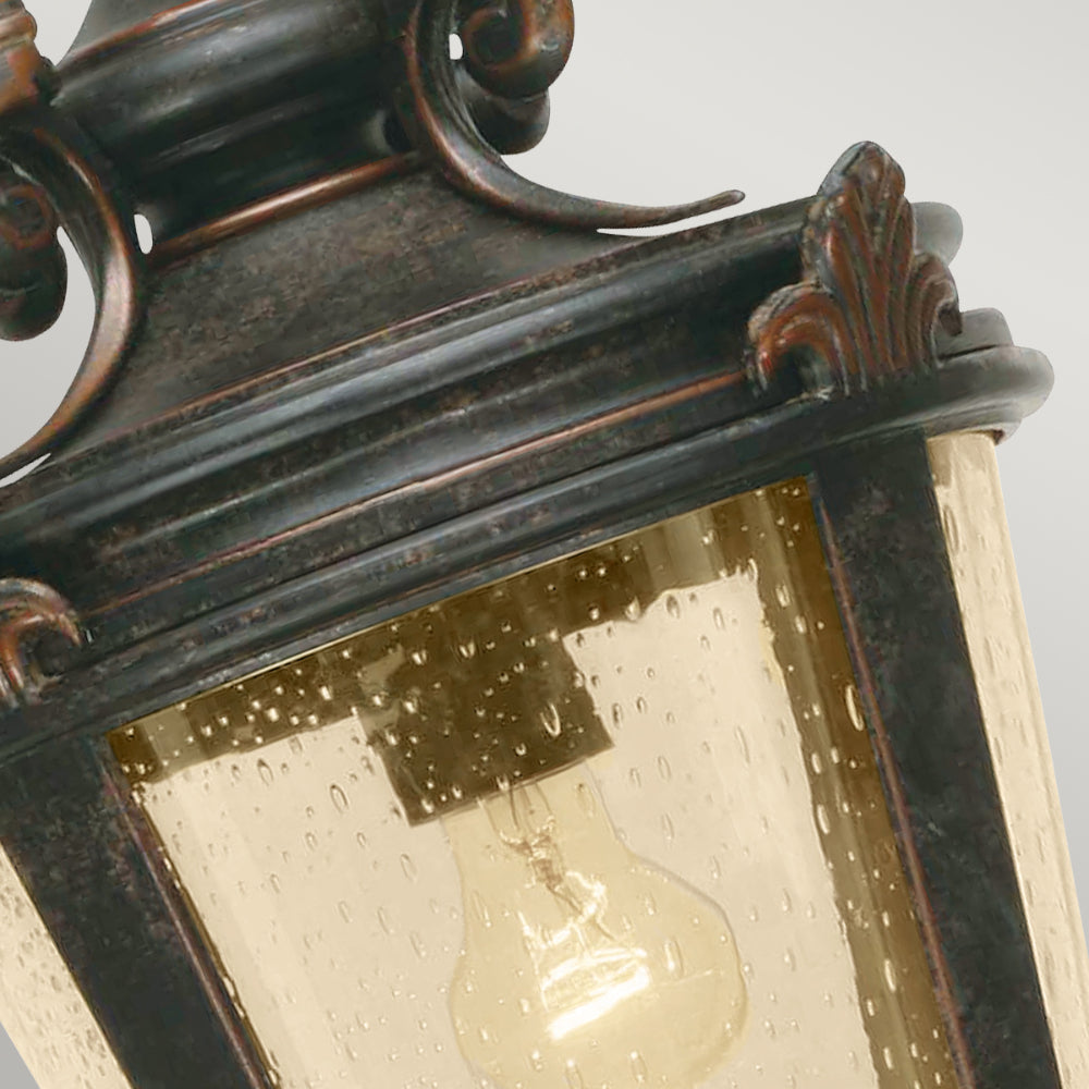 Elstead Baltimore Large Outdoor Chain Lantern in Weathered Bronze