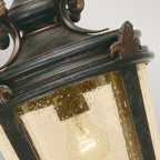 Elstead Baltimore Large Outdoor Chain Lantern in Weathered Bronze