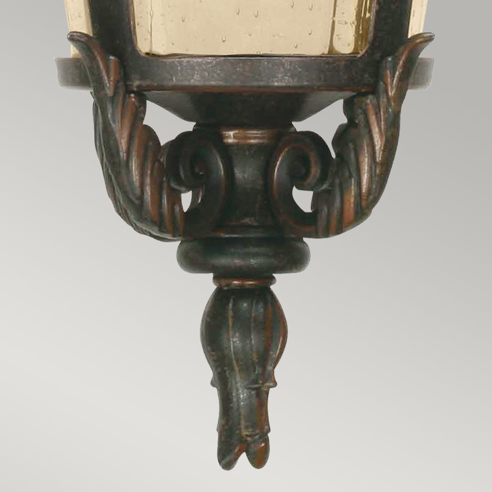 Elstead Baltimore Large Outdoor Chain Lantern in Weathered Bronze