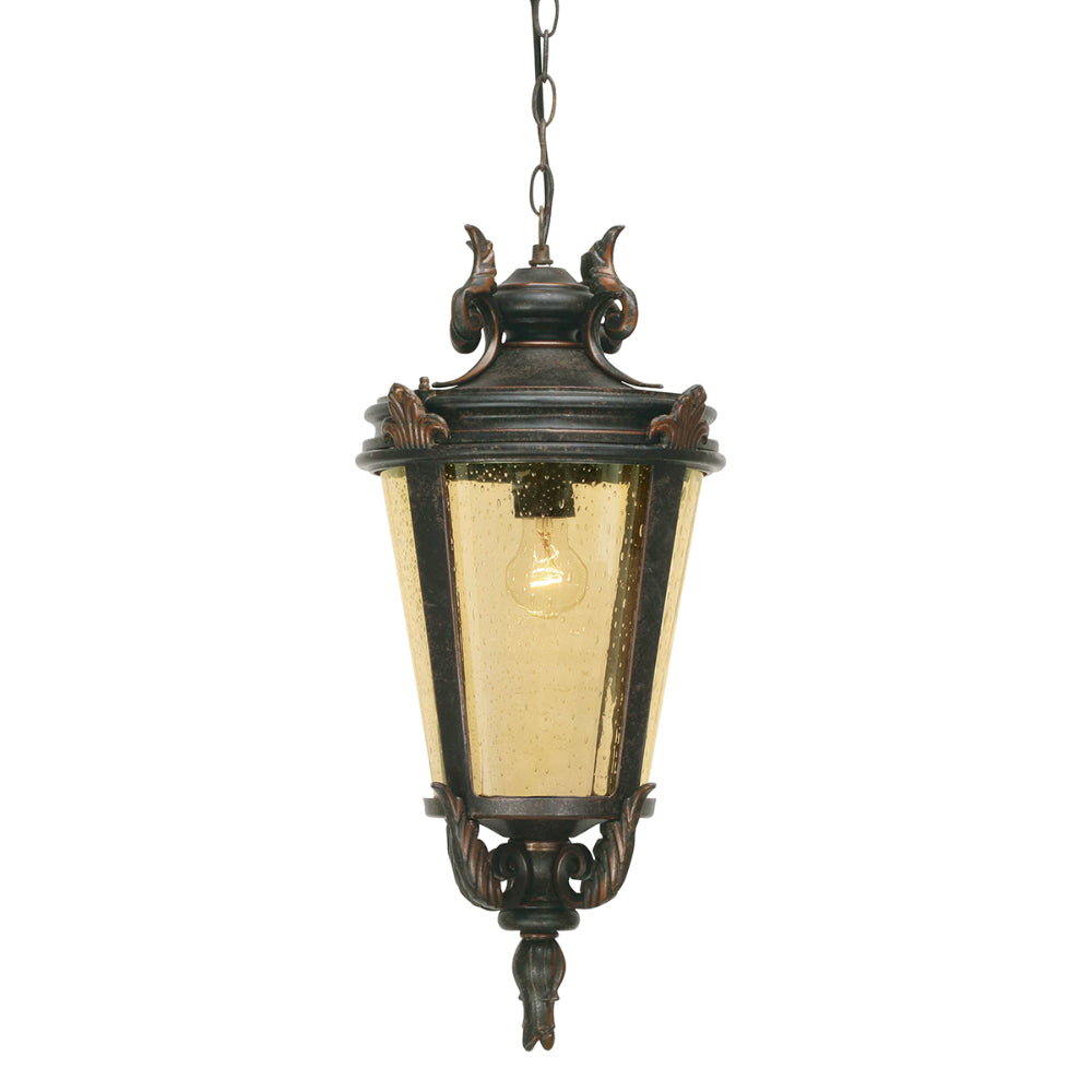 Elstead Baltimore Large Outdoor Chain Lantern in Weathered Bronze