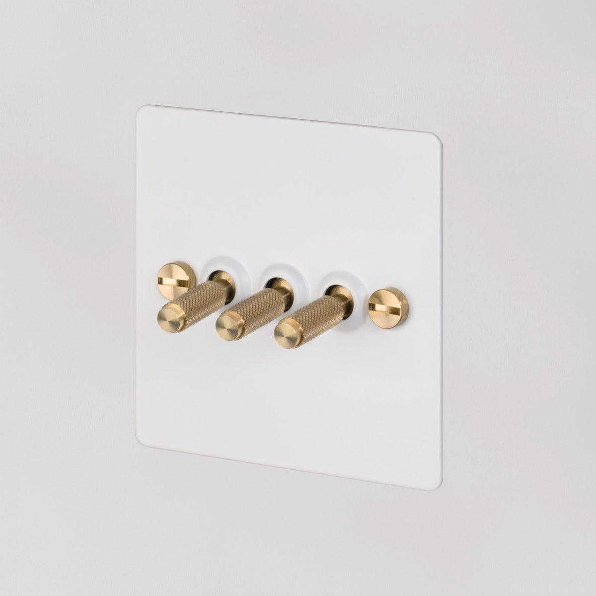 Buster & Punch 3G Toggle Switch / White / Brass