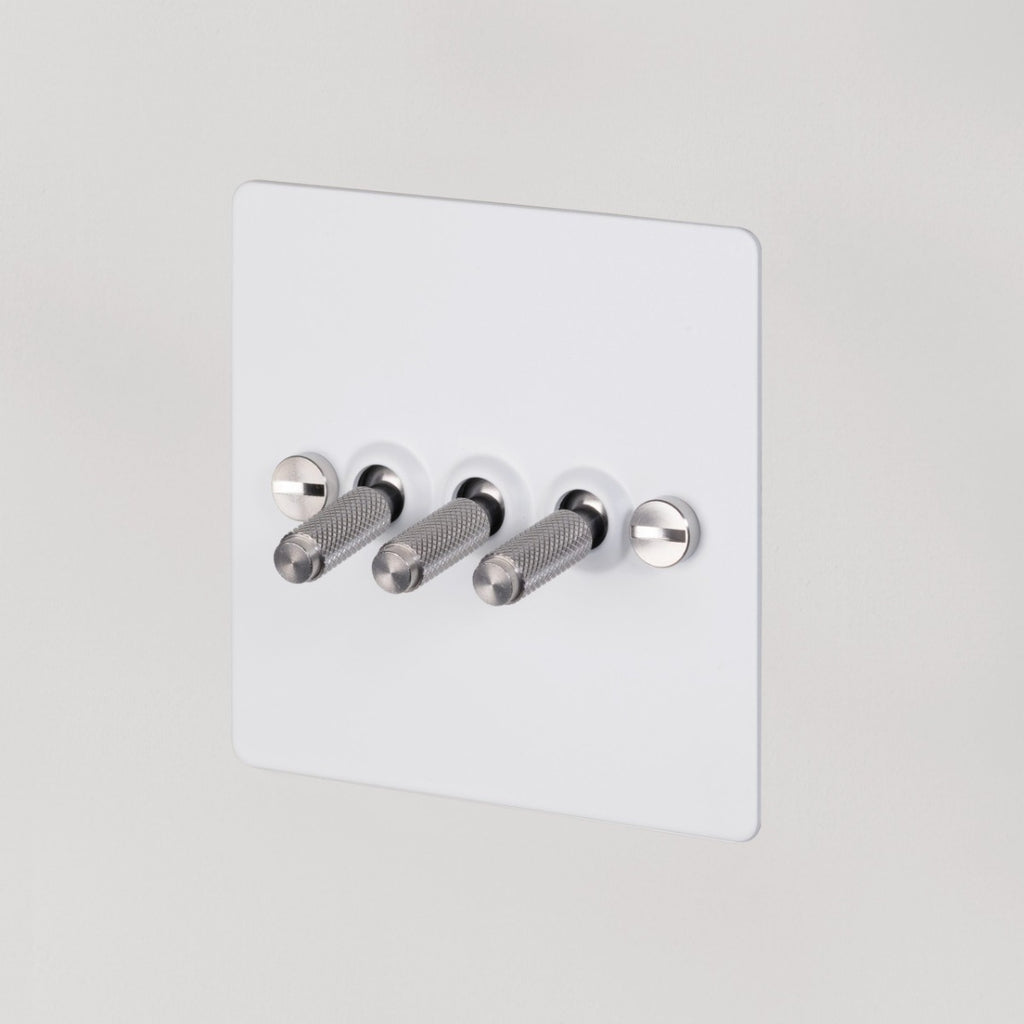 Buster & Punch 3G Toggle Switch / White / Steel