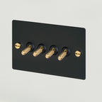 Buster & Punch 4G Toggle Switch / Black / Brass