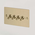 Buster & Punch 4G Toggle Switch / Brass