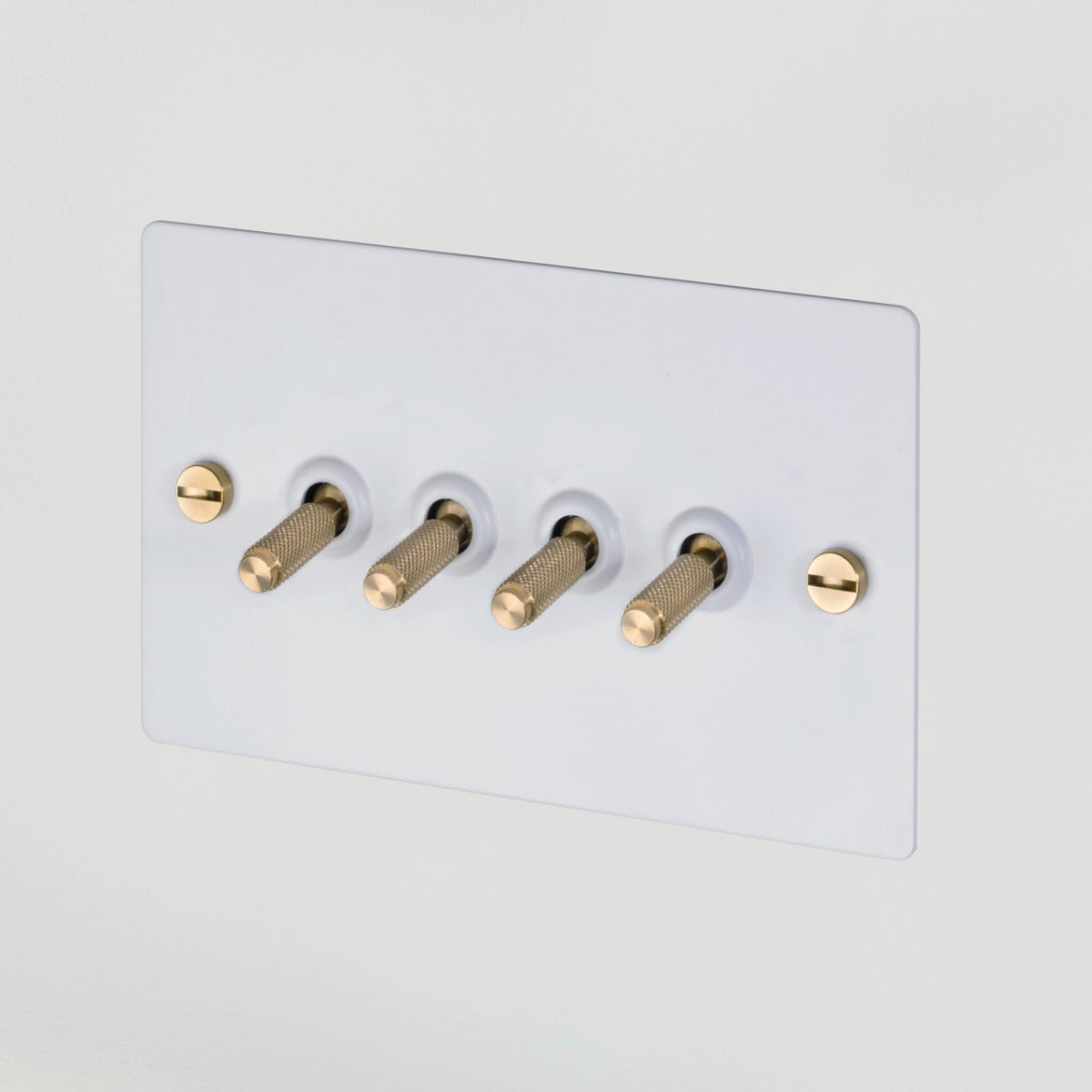 Buster & Punch 4G Toggle Switch / White / Brass