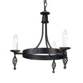 Elstead Belfry 3 Light Chandelier in Black