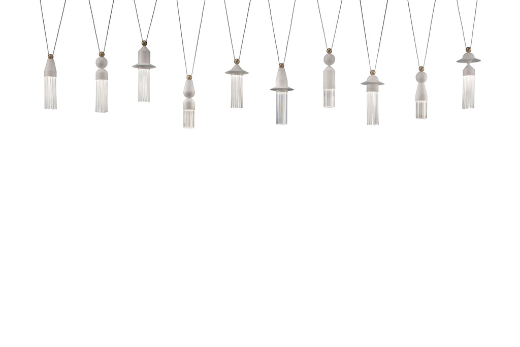 Masiero Nappe Ceiling Large Multi Pendant LED 50W 7500LM Matt White NAPPE-C10-V95
