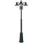 Norlys Como 3 Light Outdoor Post in Black