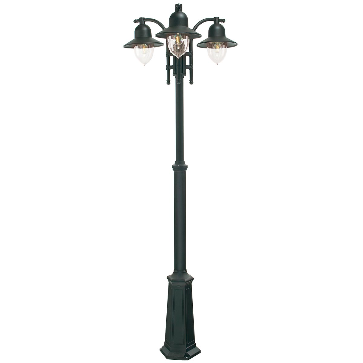 Norlys Como 3 Light Outdoor Post in Black