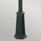 Norlys Como 3 Light Outdoor Post in Black - detail