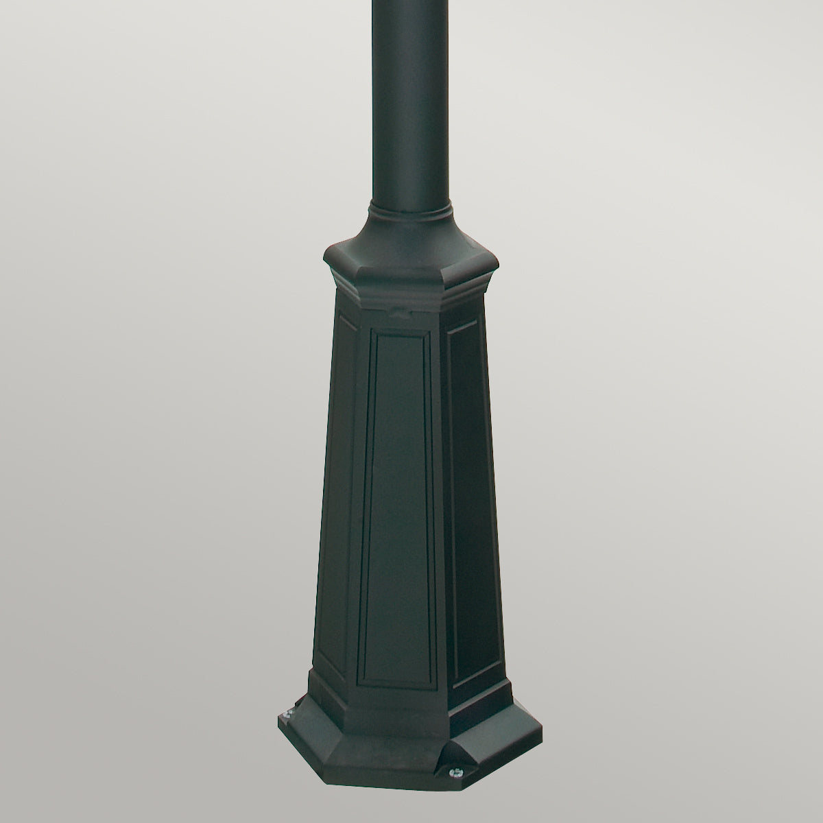 Norlys Como 3 Light Outdoor Post in Black - detail