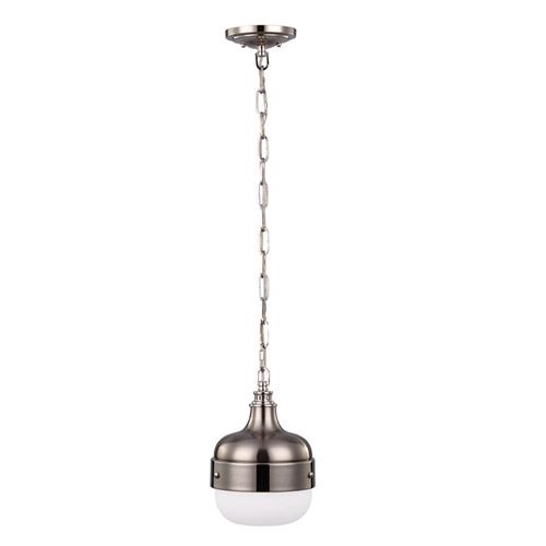 Feiss Cadence Mini Pendant Light in Brushed Steel
