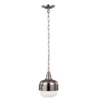 Feiss Cadence Mini Pendant Light in Brushed Steel