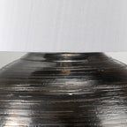 Elstead Caesar Table Lamp in Textured Silver Glaze and Silver Shade