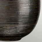 Elstead Caesar Table Lamp in Textured Silver Glaze and Silver Shade