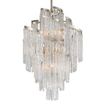 Corbett Mont Blanc Large 13 Light Pendant Light in Silver Leaf