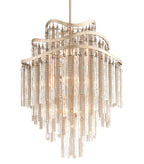 Corbett Chimera Large 10 Light Pendant Light in Silver Leaf