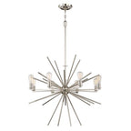 Quoizel Carnegie 8 Light Pendant Light in Imperial Silver