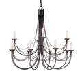 Elstead Carisbrooke 12 Light Chandelier in Black