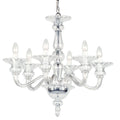 Novena Temu 6 Light Multi-Arm Fitting Chrome Clear Glass Frame CAS/905013