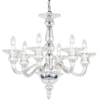 Novena Temu 6 Light Multi-Arm Fitting Chrome Clear Glass Frame CAS/905013