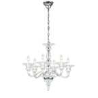 Novena Temu 6 Light Multi-Arm Fitting Chrome Clear Glass Frame CAS/905013