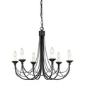 Elstead Carisbrooke 6 Light Chandelier in Black