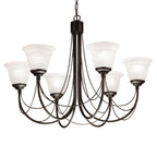 Elstead Carisbrooke 6 Light Chandelier in Black