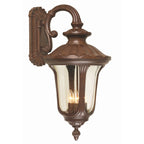 Elstead Chicago Large 4 Light Outdoor Wall Lantern in Rusty Brown Patina