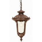Elstead Chicago Small 1 Light Chain Lantern in Rusty Bronze Patina