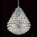 Novena Roncaro 8 Light Pendant Fitting Chrome Lead Crystal CAS/905012