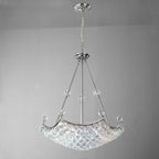 Diyas Cesto 10 Light Pendant Light in Polished Chrome with Crystal