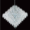 Impex Diamond 18 Light Crystal Chandelier in Chrome