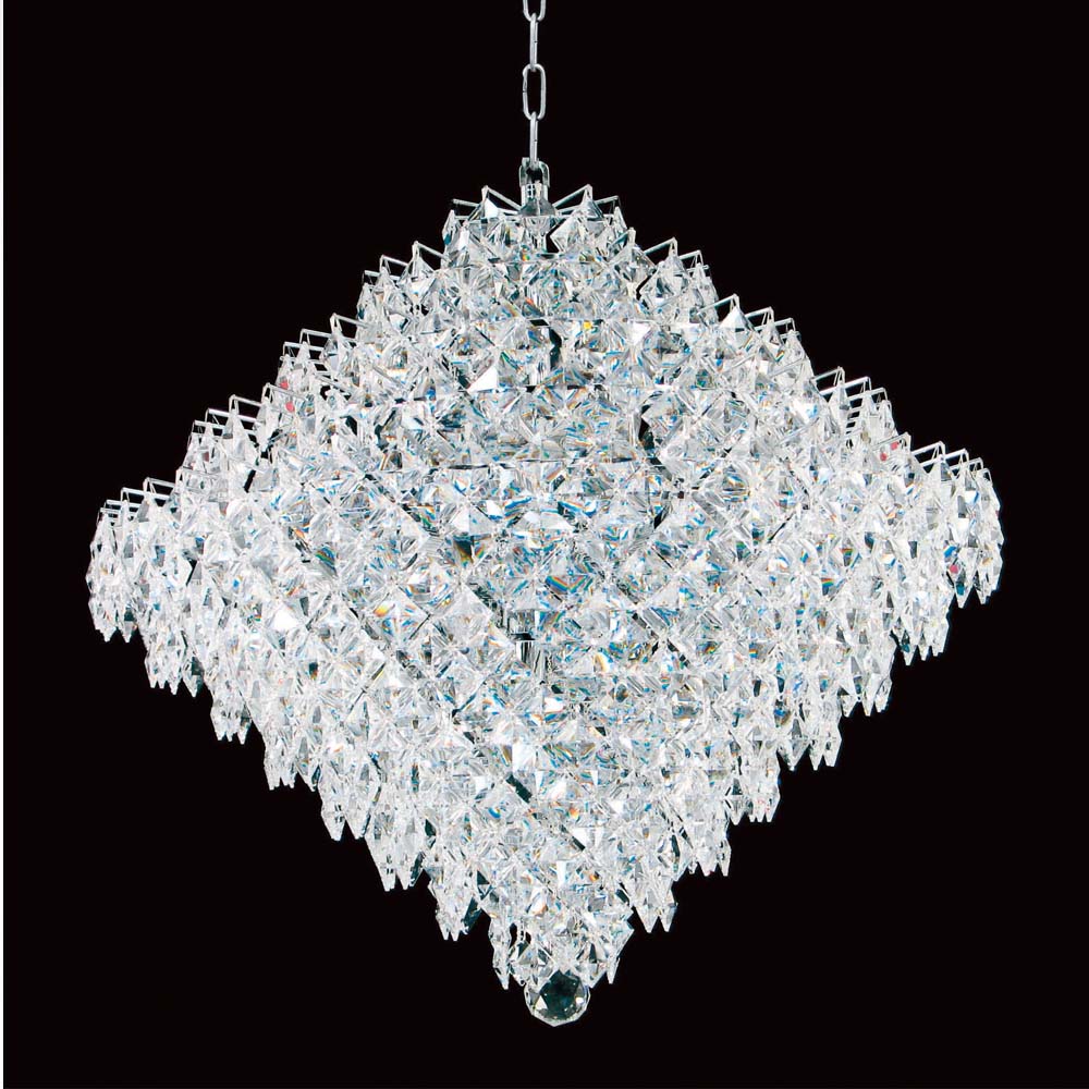 Impex Diamond 18 Light Crystal Chandelier in Chrome