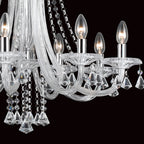 Novena Carmelo 8 Light Crystal Chandelier Chrome