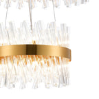 Regent Chatou 2 Tier 28 Light Pendant Light - Brass / Clear