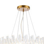 Regent Chatou 2 Tier 28 Light Pendant Light - Brass / Clear
