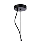 Regent Chatou Round 6 Light Pendant Light - Satin Black / Clear