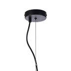 Regent Chatou Round 6 Light Pendant Light - Satin Black / Smoke