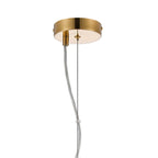 Regent Chatou Round 6 Light Pendant Light - Brass / Clear