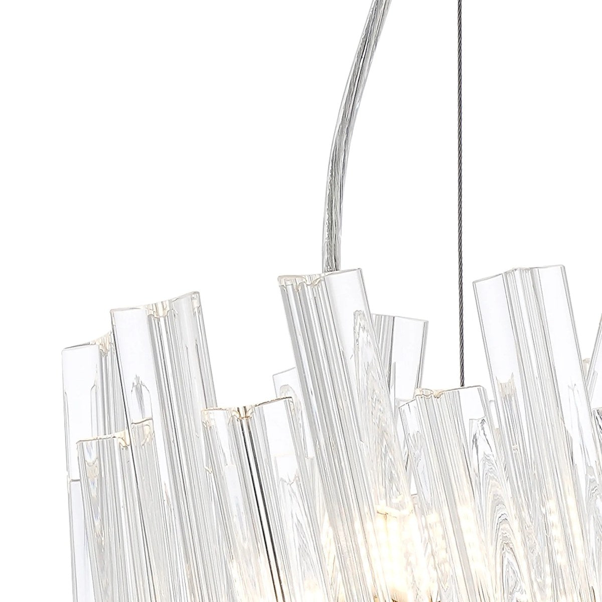 Regent Chatou Round 6 Light Pendant Light - Brass / Clear